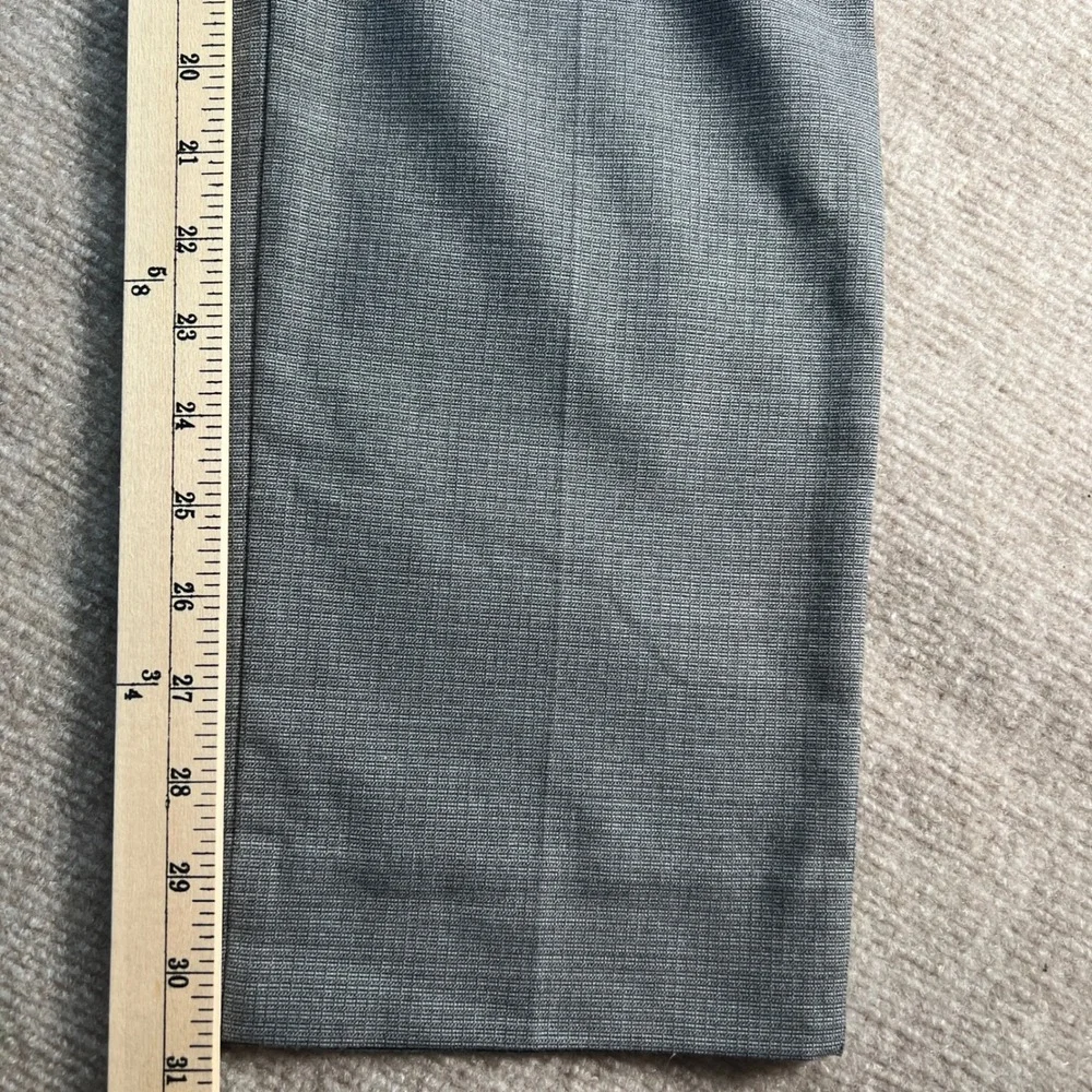 Banana Republic Mens Slim Fit Grey Textured Dress Pants 32x32 Stretch‎ Trousers